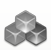 Cubic blocks geometric icon